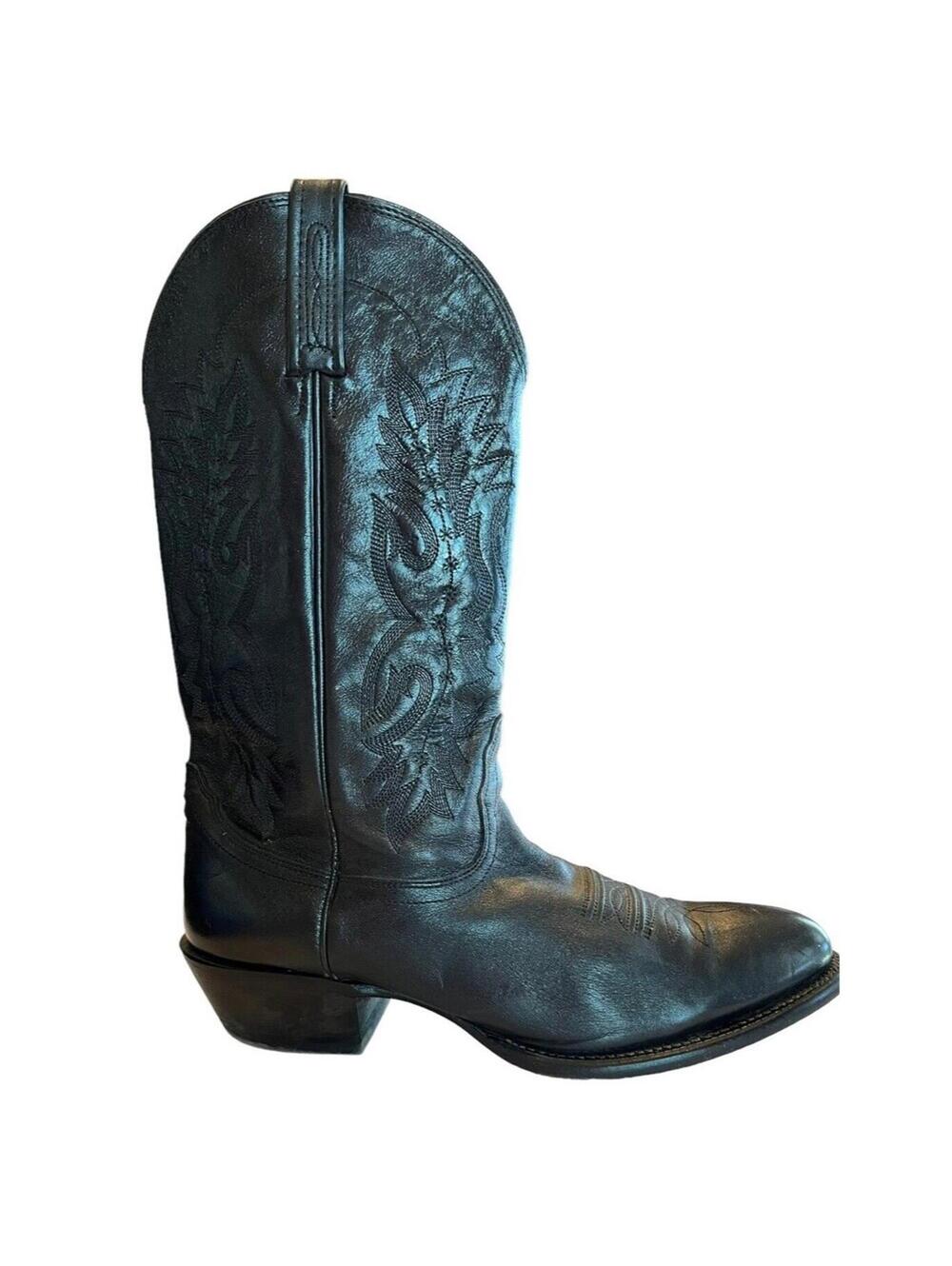 Nocona Men's Sz 9D Imperial Cowboy Western Boot Black MB4.27